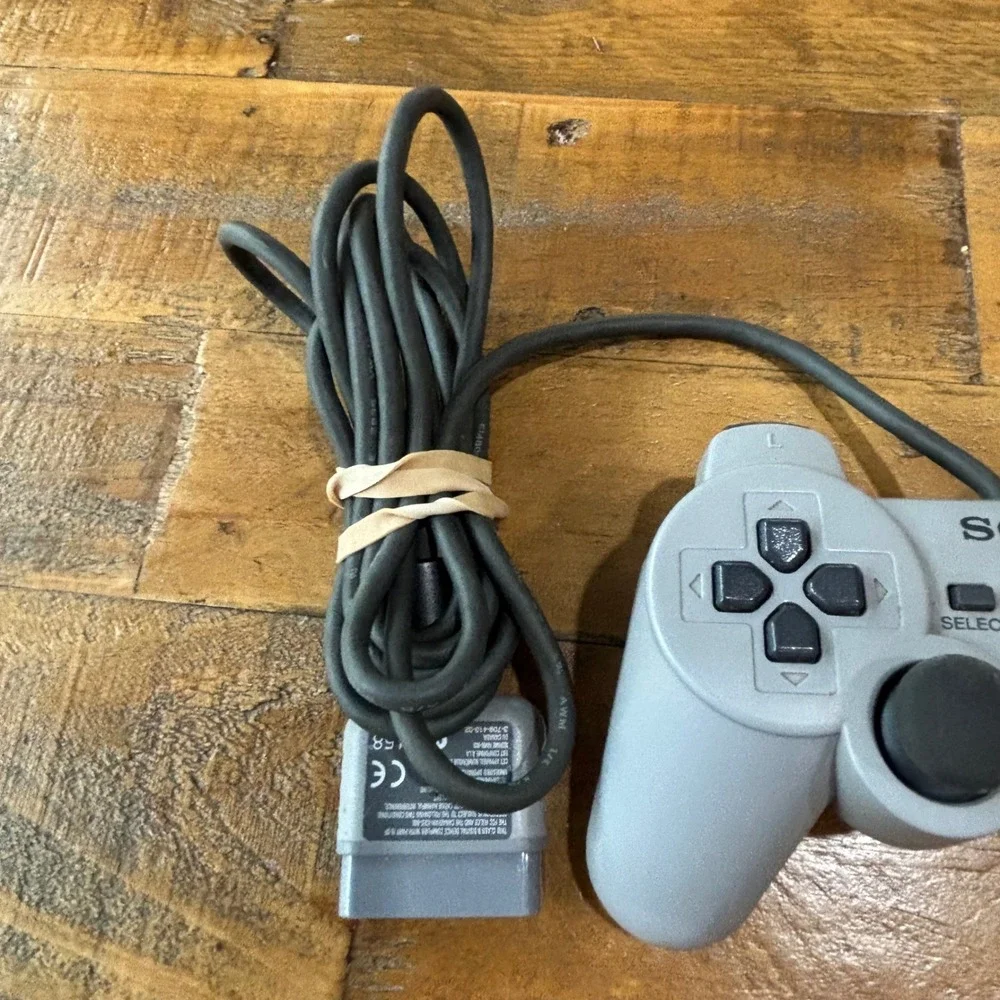Sony PlayStation DualShock Analog Controller Gray SCPH-1200 PS1 Wired Not Tested